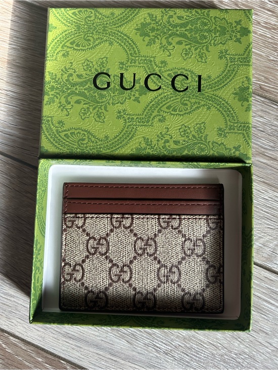 Gucci Other - Brown/Tan GG Card Holder